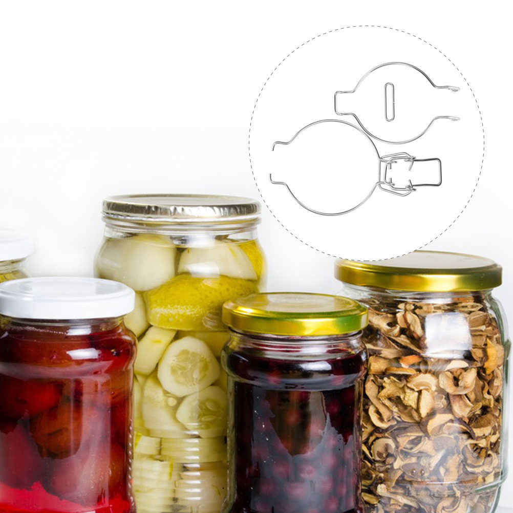 12Pcs Glass Jar Wire Clamps St - đánh giá và giá Food Storage Jars