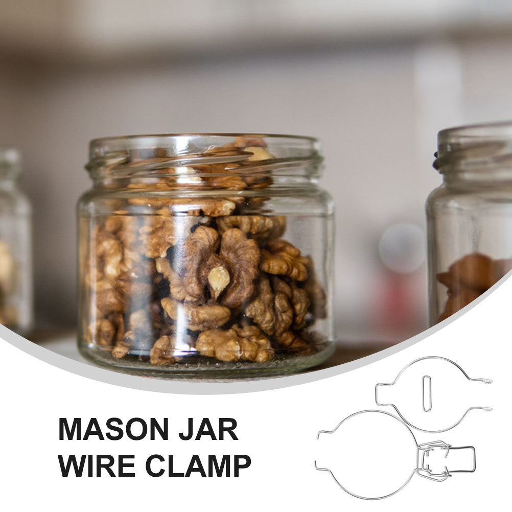 12Pcs Glass Jar Wire Clamps St - đánh giá và giá Food Storage Jars