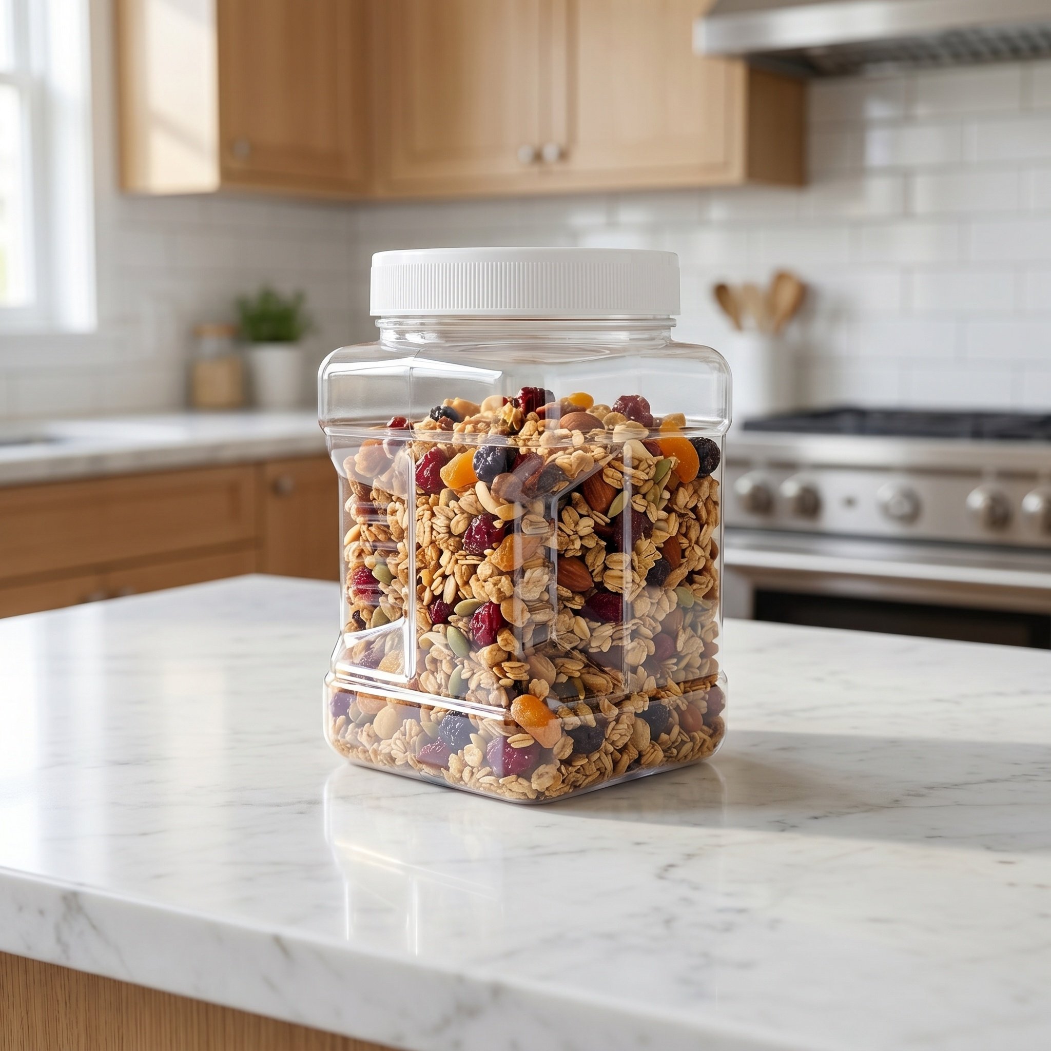 6Pcs Clear Square Airtight Sto - đánh giá và giá Food Storage Jars