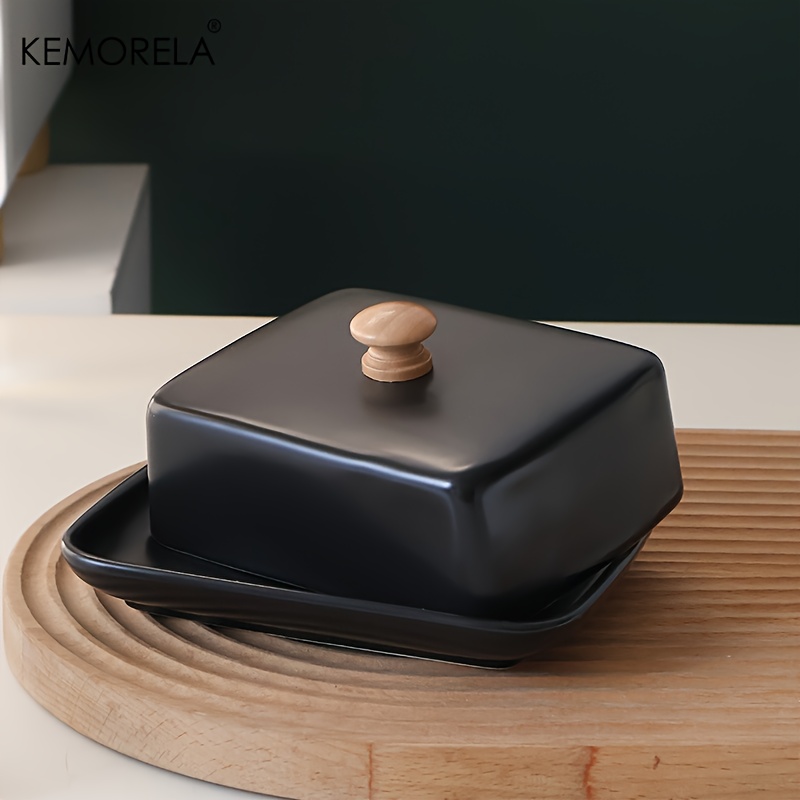 Ceramic Butter Dish with Lid R - đánh giá và giá Food Storage In Restaurant