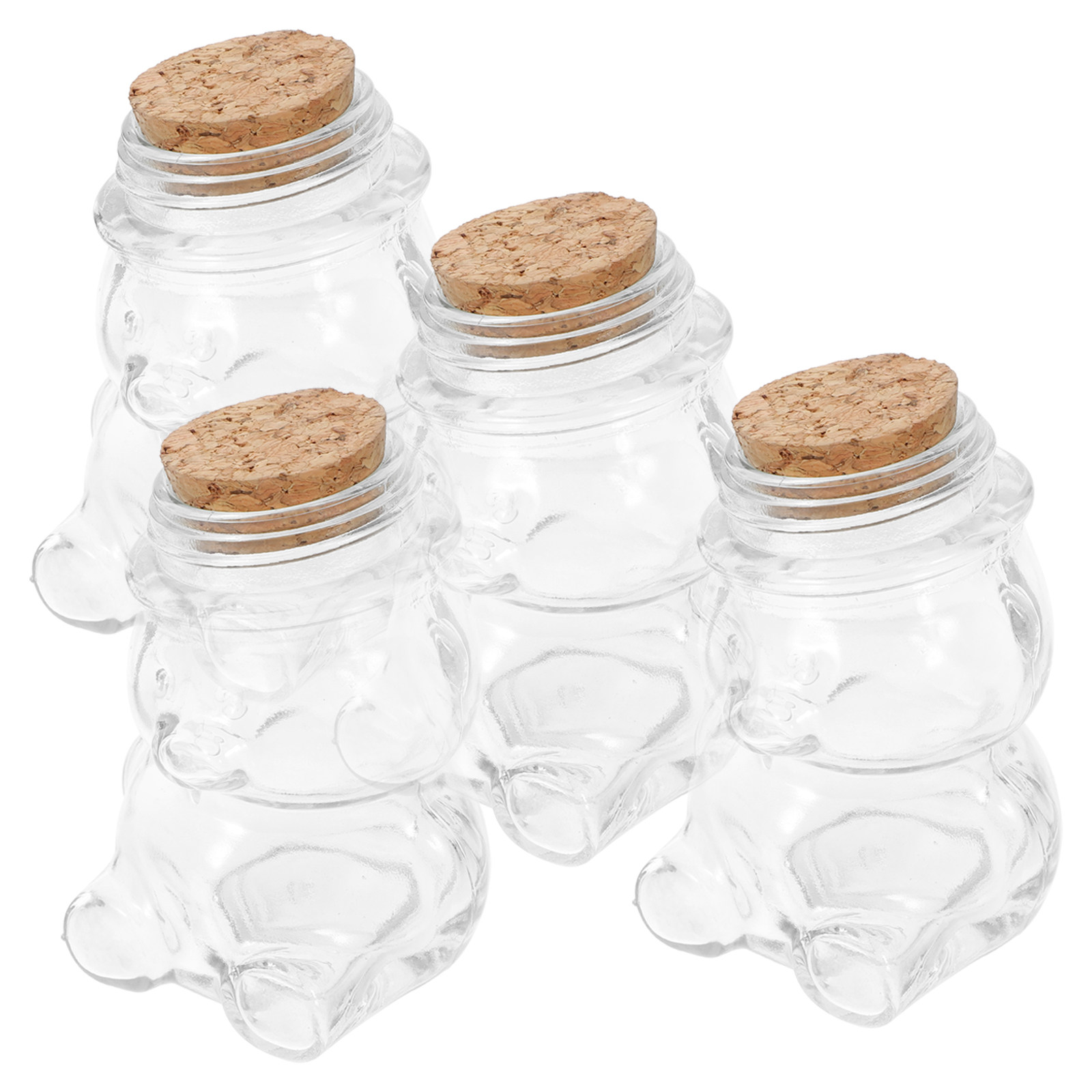 4Pcs Glass Candy Jar Set Trans - đánh giá và giá Food Storage Jars