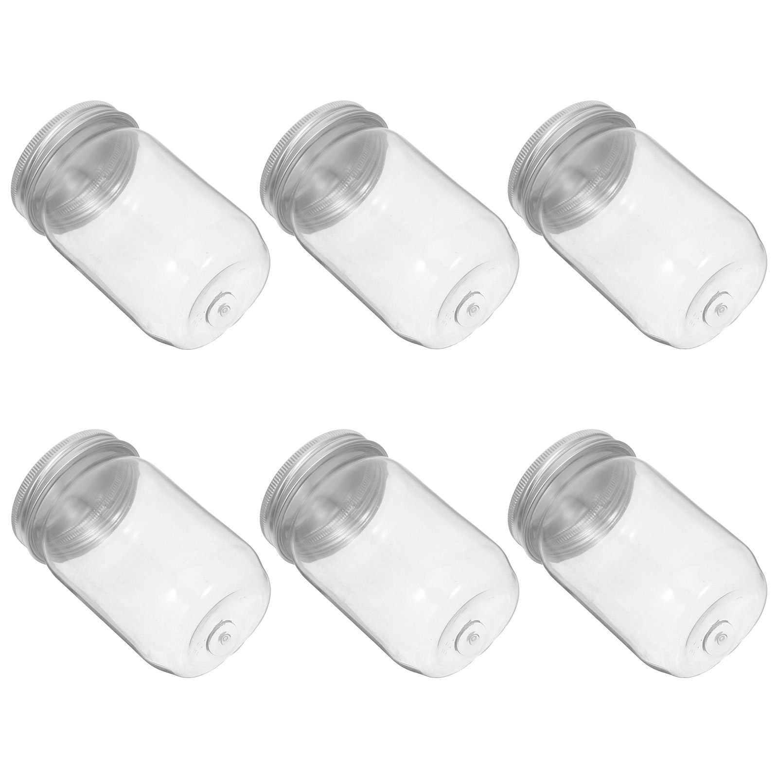 6Pcs Clear Plastic Mason Jars  - đánh giá và giá Food Storage Jars