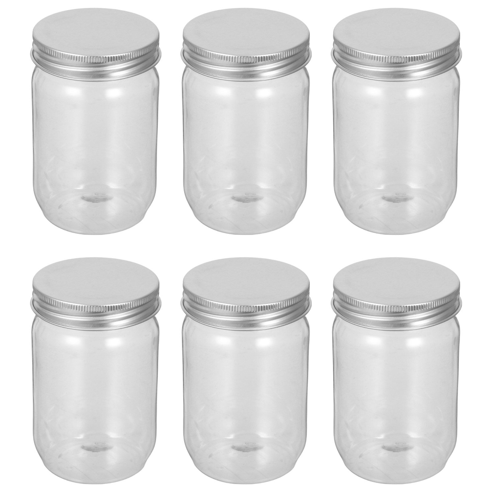 6Pcs Clear Plastic Mason Jars  - đánh giá và giá Food Storage Jars