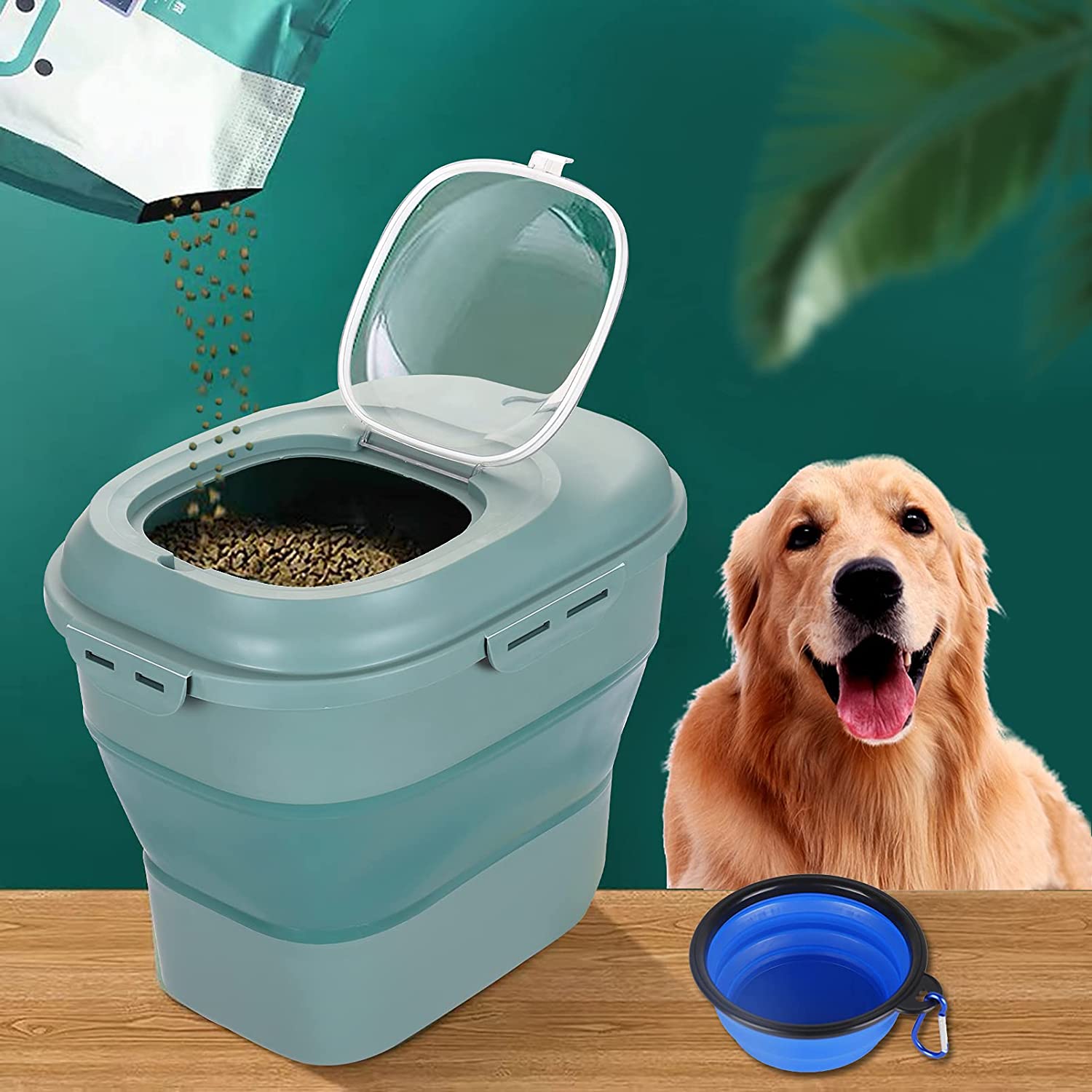 Có Thể Gập Lại Thức Ăn Cho Thú - đánh giá và giá Dog Food Storage Xl