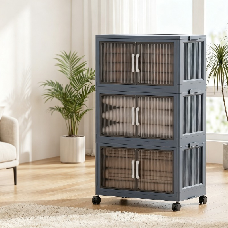 3‑Tier Foldable Plastic Storag - đánh giá và giá Stackable Pantry Bin