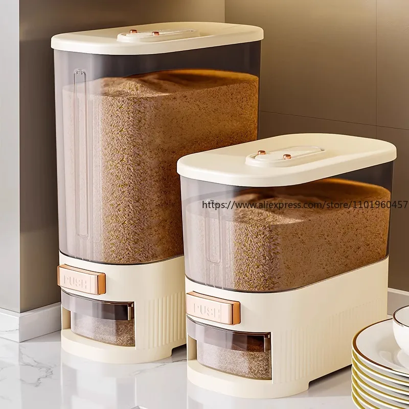 Food-Grade Rice Storage Contai - đánh giá và giá Food Storage Acrylic Containers