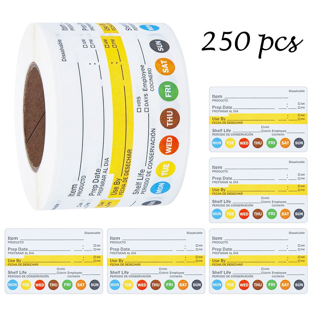 250/300PCS Food Shelf Life Lab - đánh giá và giá Food Storage Food Safety