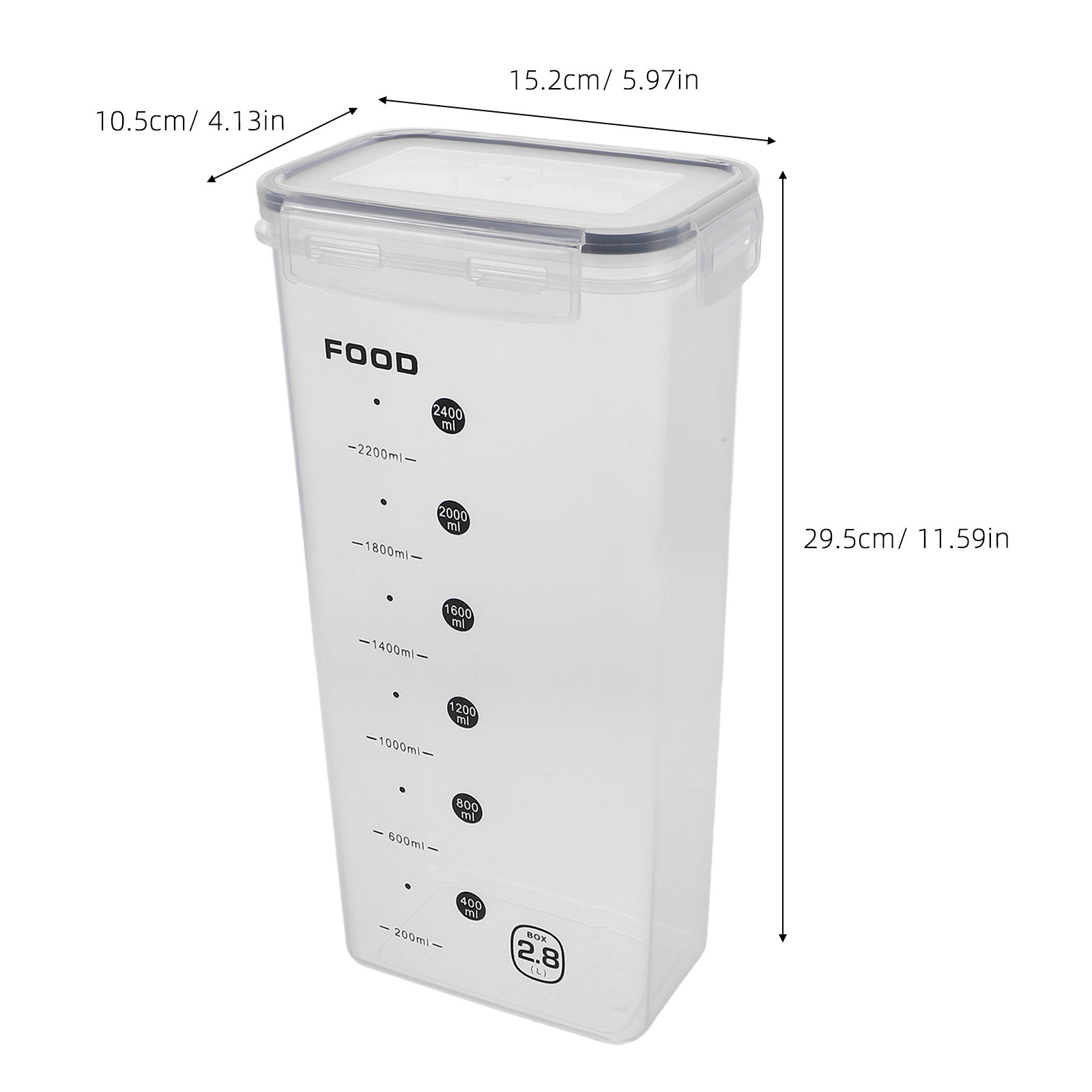 2Pcs Transparent Grain Storage - đánh giá và giá Food Storage Jars