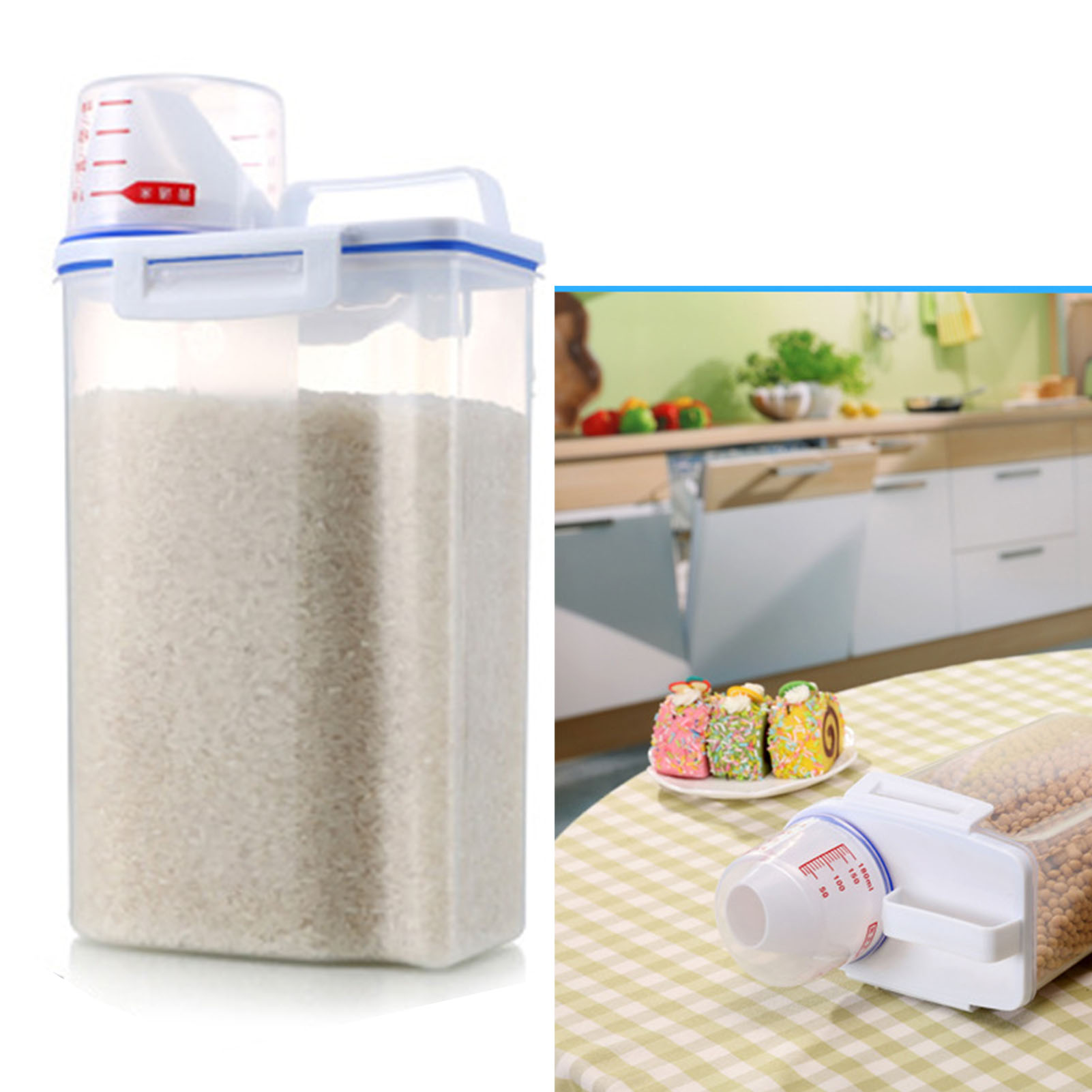 Cereal Container Rice Storage  - đánh giá và giá Food Storage Acrylic Containers